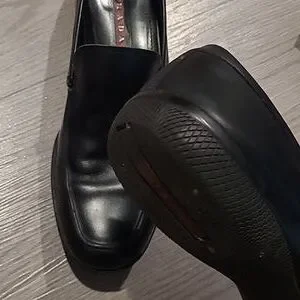Prada | Shoes | Great Conditionlinea Rossa Black Slip On  display picture 2